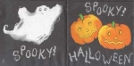 Serviette Halloween, Kürbisse, Geist Spooky! Rarität